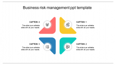 four process risk management PPT template	